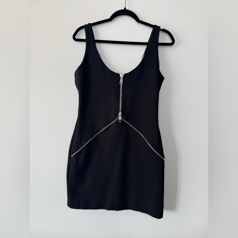 Zara Black Dress with Zipper Accent *NWT* XL